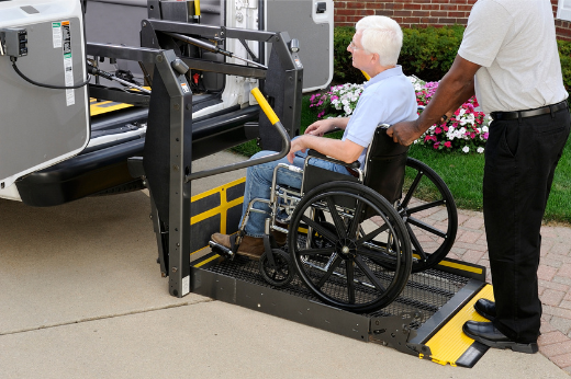 paratransit wheelchair loading